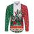 Mexico Christmas Family Matching Short Sleeve Bodycon Dress and Hawaiian Shirt Cute Axolotl with Flag Style - Wonder Print Shop