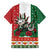 Mexico Christmas Family Matching Summer Maxi Dress and Hawaiian Shirt Cute Axolotl with Flag Style - Wonder Print Shop