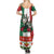 Mexico Christmas Family Matching Summer Maxi Dress and Hawaiian Shirt Cute Axolotl with Flag Style - Wonder Print Shop