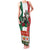 Mexico Christmas Family Matching Tank Maxi Dress and Hawaiian Shirt Cute Axolotl with Flag Style - Wonder Print Shop