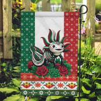 Mexico Christmas Garden Flag Cute Axolotl with Flag Style - Wonder Print Shop