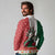 Mexico Christmas Long Sleeve Polo Shirt Cute Axolotl with Flag Style - Wonder Print Shop