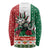 Mexico Christmas Long Sleeve Shirt Cute Axolotl with Flag Style - Wonder Print Shop