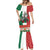Mexico Christmas Mermaid Dress Cute Axolotl with Flag Style - Wonder Print Shop