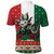 Mexico Christmas Polo Shirt Cute Axolotl with Flag Style - Wonder Print Shop