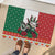 Mexico Christmas Rubber Doormat Cute Axolotl with Flag Style - Wonder Print Shop