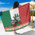 Mexico Christmas Sarong Cute Axolotl with Flag Style - Wonder Print Shop