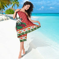 Mexico Christmas Sarong Cute Axolotl with Flag Style - Wonder Print Shop