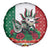 Mexico Christmas Spare Tire Cover Cute Axolotl with Flag Style - Wonder Print Shop