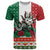 Mexico Christmas T Shirt Cute Axolotl with Flag Style - Wonder Print Shop