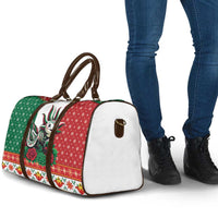 Mexico Christmas Travel Bag Cute Axolotl with Flag Style - Wonder Print Shop