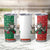 Mexico Christmas Tumbler Cup Cute Axolotl with Flag Style - Wonder Print Shop