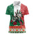 Mexico Christmas Women Polo Shirt Cute Axolotl with Flag Style - Wonder Print Shop