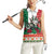 Mexico Christmas Women Sleeveless Polo Shirt Cute Axolotl with Flag Style - Wonder Print Shop