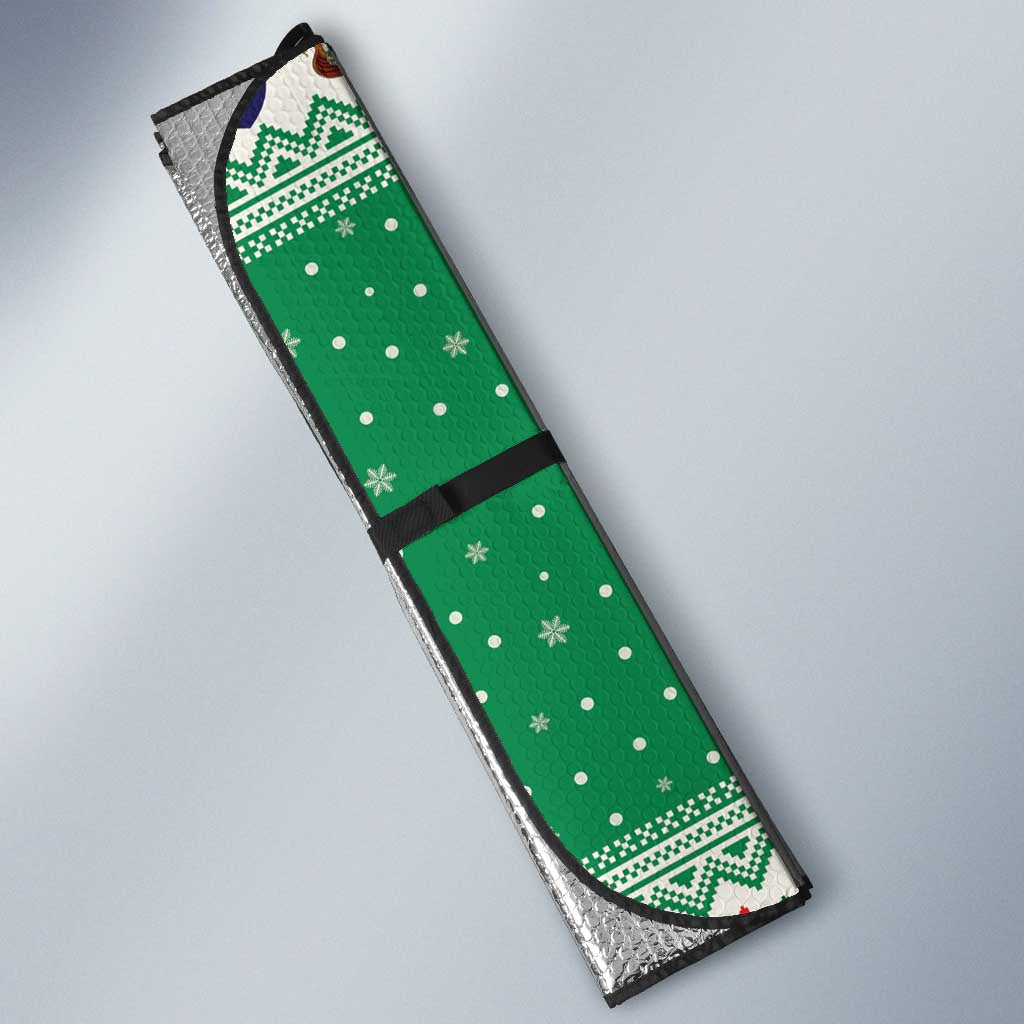 Ireland Viking Santa Christmas Auto Sun Shade Funny Reindeer Norse Xmas - Wonder Print Shop