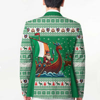 Ireland Viking Santa Christmas Blazer Funny Reindeer Norse Xmas - Wonder Print Shop