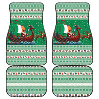 Ireland Viking Santa Christmas Car Mats Funny Reindeer Norse Xmas - Wonder Print Shop