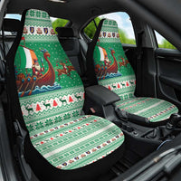 Ireland Viking Santa Christmas Car Seat Cover Funny Reindeer Norse Xmas - Wonder Print Shop