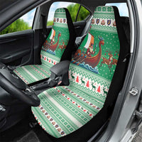 Ireland Viking Santa Christmas Car Seat Cover Funny Reindeer Norse Xmas - Wonder Print Shop
