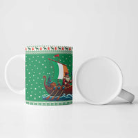 Ireland Viking Santa Christmas Ceramic Mug Funny Reindeer Norse Xmas - Wonder Print Shop