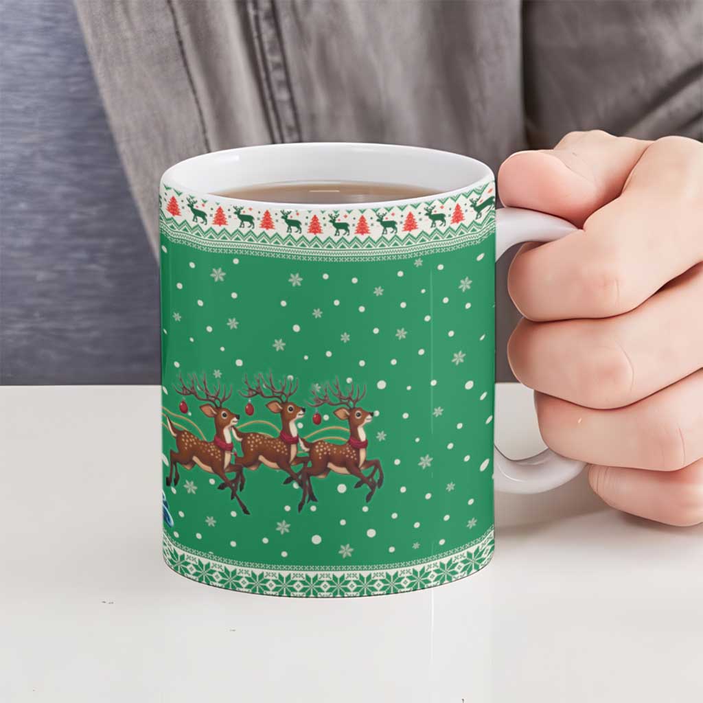 Ireland Viking Santa Christmas Ceramic Mug Funny Reindeer Norse Xmas - Wonder Print Shop