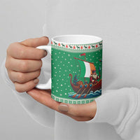 Ireland Viking Santa Christmas Ceramic Mug Funny Reindeer Norse Xmas - Wonder Print Shop