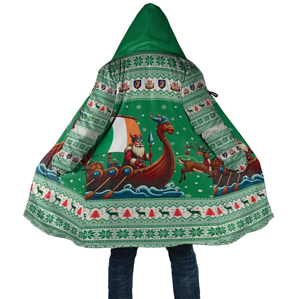 Ireland Viking Santa Christmas Cloak Funny Reindeer Norse Xmas - Wonder Print Shop