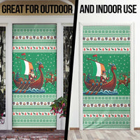 Ireland Viking Santa Christmas Door Cover Funny Reindeer Norse Xmas - Wonder Print Shop