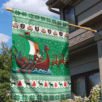 Ireland Viking Santa Christmas Garden Flag Funny Reindeer Norse Xmas - Wonder Print Shop