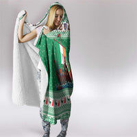 Ireland Viking Santa Christmas Hooded Blanket Funny Reindeer Norse Xmas - Wonder Print Shop