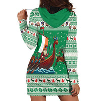Ireland Viking Santa Christmas Hoodie Dress Funny Reindeer Norse Xmas - Wonder Print Shop