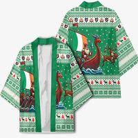 Ireland Viking Santa Christmas Kimono Funny Reindeer Norse Xmas - Wonder Print Shop