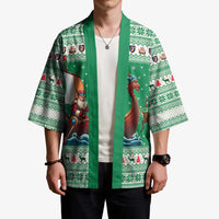 Ireland Viking Santa Christmas Kimono Funny Reindeer Norse Xmas - Wonder Print Shop