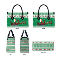 Ireland Viking Santa Christmas Leather Bag Funny Reindeer Norse Xmas - Wonder Print Shop