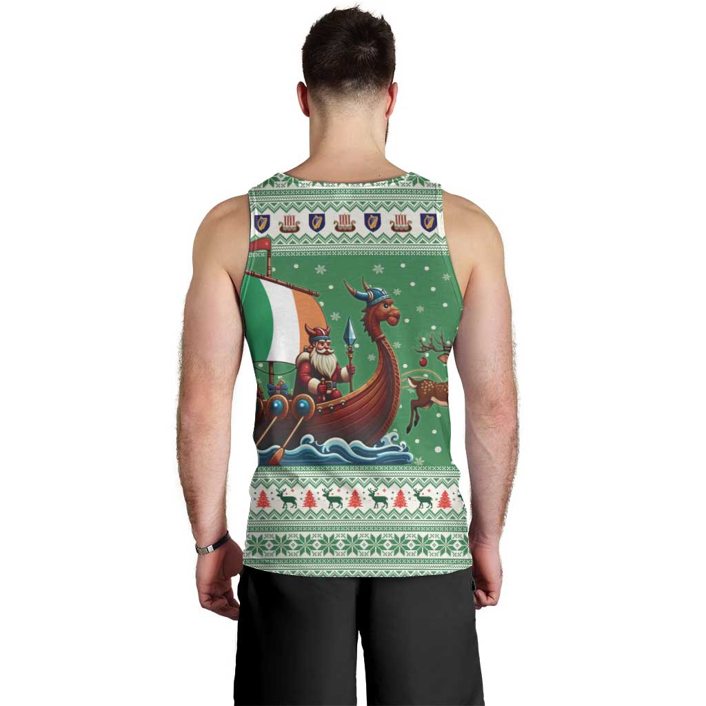 Ireland Viking Santa Christmas Men Tank Top Funny Reindeer Norse Xmas - Wonder Print Shop