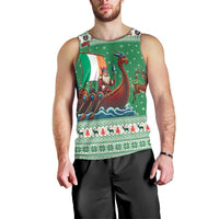 Ireland Viking Santa Christmas Men Tank Top Funny Reindeer Norse Xmas - Wonder Print Shop