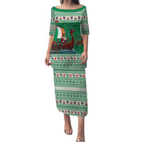 Ireland Viking Santa Christmas Puletasi Funny Reindeer Norse Xmas - Wonder Print Shop