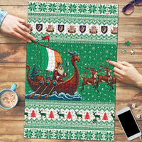Ireland Viking Santa Christmas Puzzle Funny Reindeer Norse Xmas - Wonder Print Shop
