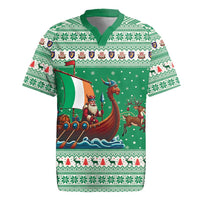 Ireland Viking Santa Christmas Rugby Jersey Funny Reindeer Norse Xmas - Wonder Print Shop