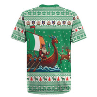 Ireland Viking Santa Christmas Rugby Jersey Funny Reindeer Norse Xmas - Wonder Print Shop