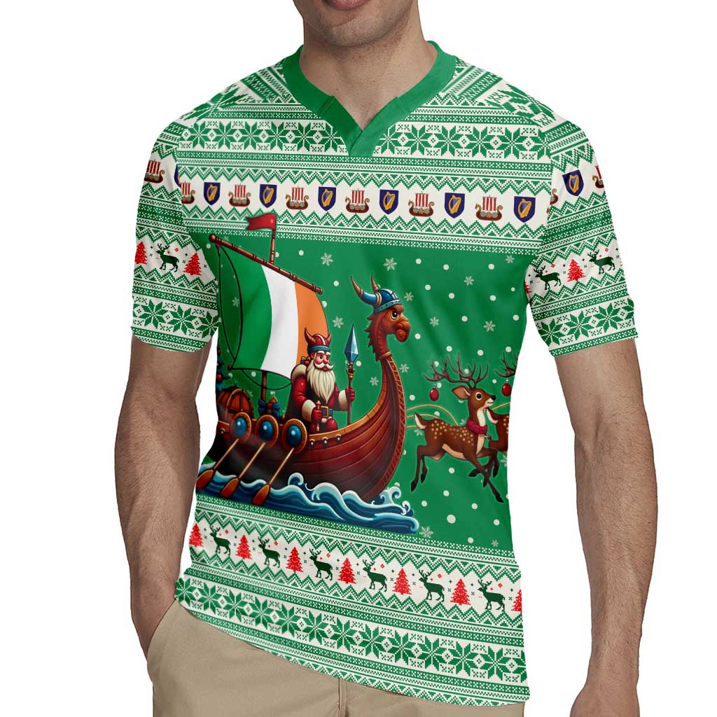 Ireland Viking Santa Christmas Rugby Jersey Funny Reindeer Norse Xmas - Wonder Print Shop