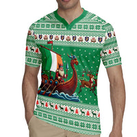 Ireland Viking Santa Christmas Rugby Jersey Funny Reindeer Norse Xmas - Wonder Print Shop