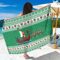 Ireland Viking Santa Christmas Sarong Funny Reindeer Norse Xmas - Wonder Print Shop