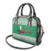 Ireland Viking Santa Christmas Shoulder Handbag Funny Reindeer Norse Xmas - Wonder Print Shop