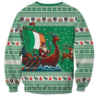 Ireland Viking Santa Christmas Sweatshirt Funny Reindeer Norse Xmas - Wonder Print Shop
