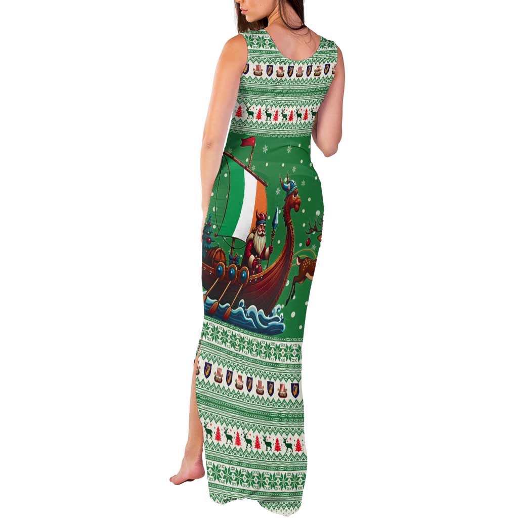 Ireland Viking Santa Christmas Tank Maxi Dress Funny Reindeer Norse Xmas - Wonder Print Shop