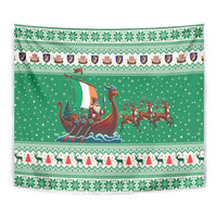 Ireland Viking Santa Christmas Tapestry Funny Reindeer Norse Xmas - Wonder Print Shop