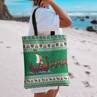 Ireland Viking Santa Christmas Tote Bag Funny Reindeer Norse Xmas - Wonder Print Shop