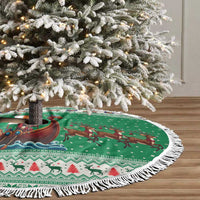Ireland Viking Santa Christmas Tree Skirt Funny Reindeer Norse Xmas - Wonder Print Shop