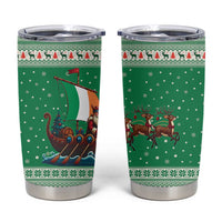 Ireland Viking Santa Christmas Tumbler Cup Funny Reindeer Norse Xmas - Wonder Print Shop